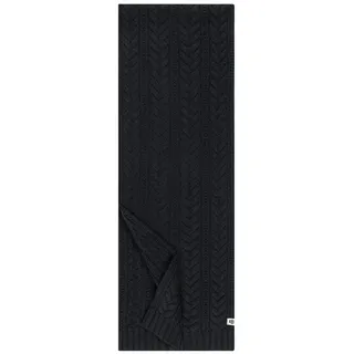 Roeckl Strickschal Cashmere Twist, Wollschal mit Zopfmuster schwarz