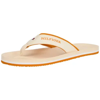 Tommy Hilfiger Herren Flip Flops Comfort Beach Sandal Zehentrenner, Weiß (Calico), 40 - 40 EU