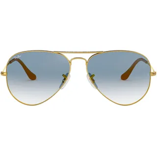 Large Metal RB3025 001/3F 62-14 polished gold/light blue gradient