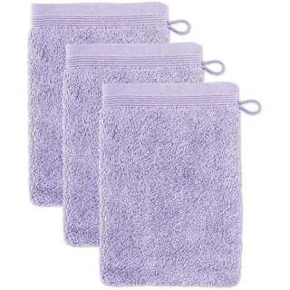 Waschhandschuh 15 x 20 cm lilac 3 St.