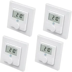 HOMEMATIC IP 156669A0, Wandthermostat mit Luftfeuchtigkeitssensor, 4 Stück