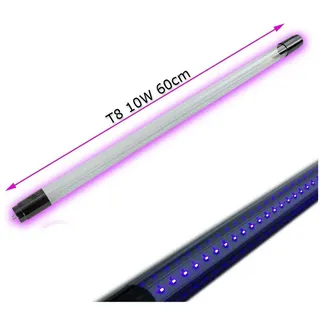 satisfire UV60-DP - UV LED Schwarzlichtröhre 60cm - 10W - T8 - für LED Fassungen