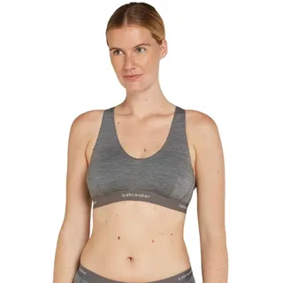 Icebreaker Merino 125 Cool-lite Sprite Racerback Sport-bh - Gritstone Heather 013 - XL