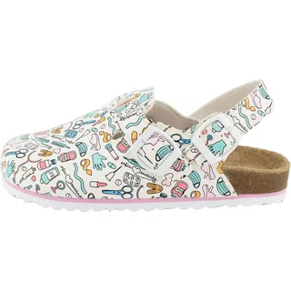 Supersoft Classic Clogs Lederdecksohle, Korkfußbett, Schnutzabweisend