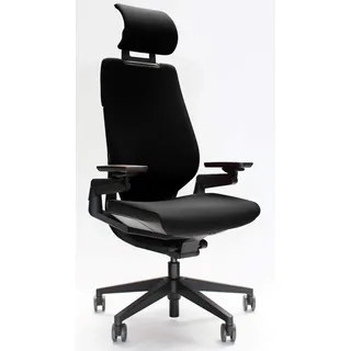 Steelcase Gesture Black Aktion mit Kopfstütze