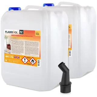 Höfer Chemie Flambiol Bioethanol 96,6% Premium 10 l 2 St.