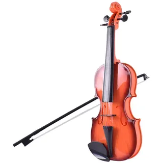 Btuty Simulierte Geige Praxis Musik Geige für Anfänger Violine Kit Musikinstrument Exquisite Verarbeitung Performance-Requisiten Geschenke Verstellbare Saiten