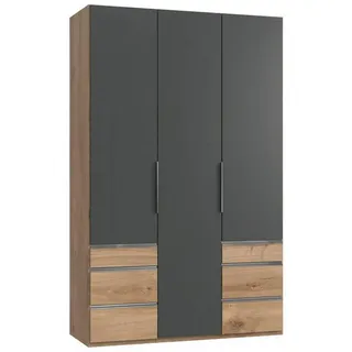 Level 150 x 236 x 58 cm Plankeneiche Nachbildung/graphit mit Schubladen