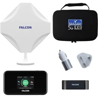 Falcon DIY 5G LTE Fensterantenne Deluxe mit 5G CAT22 WLAN Router 1800Mbit