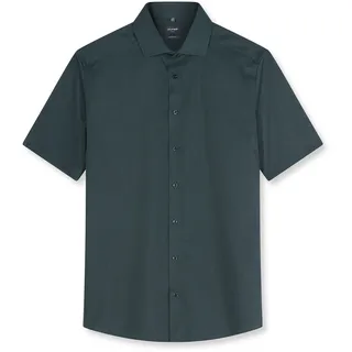 Olymp Businesshemd OLYMP "OLYMP Luxor, modern fit, Global Kent", Herren, Gr. 42, Normaler Arm, grün, 100% Baumwolle, Hemden