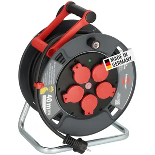 Brennenstuhl Professional Kabeltrommel 300 KU 4100 IP44, H07RN-F 3G1,5, 40m Kabel