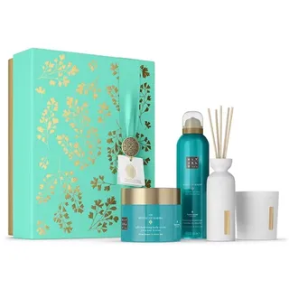 Gift Set L Duschschaum 200 ml + Body Cream 200 ml + Mini-Duftstäbchen 70 ml + Duftkerze 140 g