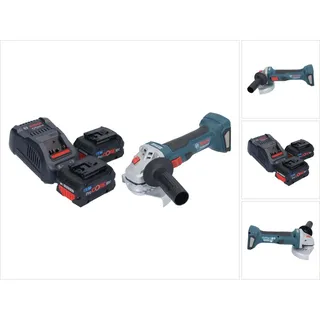 Bosch Professional Winkelschleifer 18 V 125 mm Brushless + 2x ProCORE Akku 8,0 Ah + Ladegerät