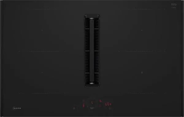 Neff Collection V58HQMATT -  Induktionskochfeld mit Dunstabzug mit 7 Jahre Garantie, Matt Black Design, Twist Touch®, Combi Zone, V58YHQ4B0 & Z9802PFDY0, 80 cm