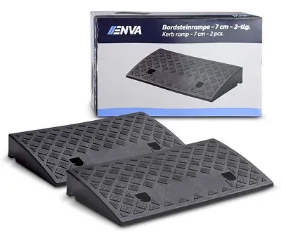 Enva Bordsteinrampe Kunststoff - 50 x 27 x 7 cm - 2 Stück [Hersteller-Nr. 40830623]