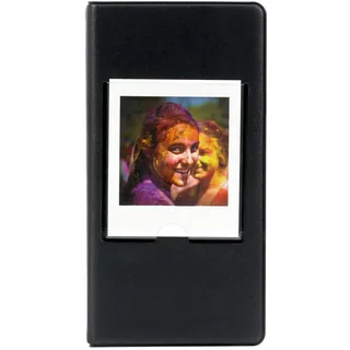Rieibi Mini-Fotoalbum mit 64 Taschen aus PU-Leder für Fujifilm Instax Square Sofortbildkamera, SQ1/SQ20/SQ10/SQ6/SP-3, niedliches buntes Fotoalbum für Polaroid