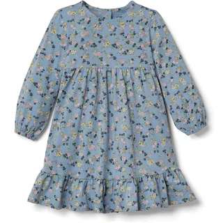 Tchibo - Baby-Jerseykleid - Mädchen - Gr. 86/92 - hellblau/geblümt