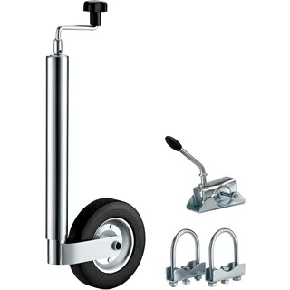 Wiltec Stützrad für Anhänger bis 362 kg ø48 mm