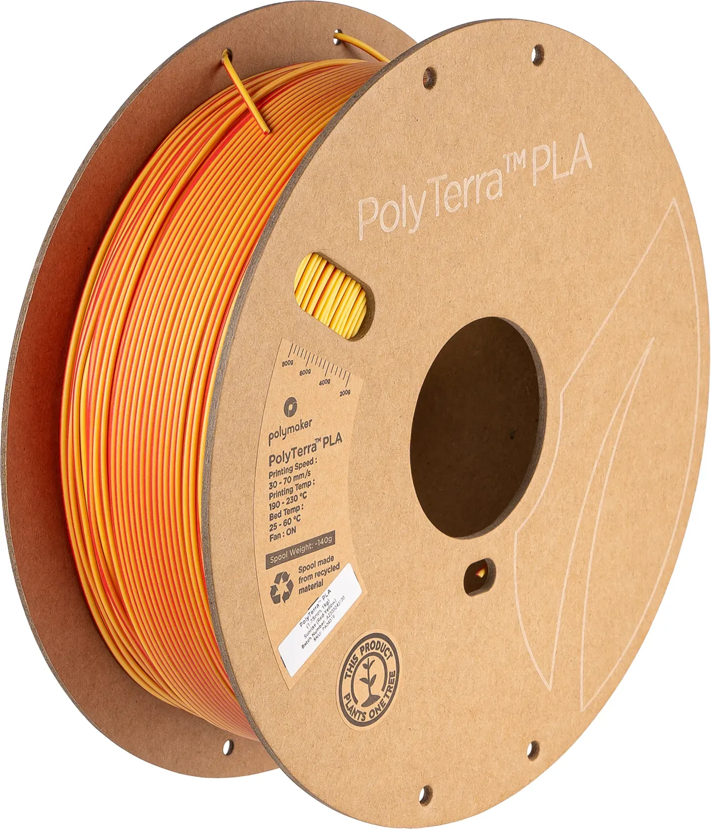 Polymaker PolyLite Silk PLA Dual Color, Filamentgröße: 1.75 mm, Gewicht: 1 kg, Farbe: Beluga Silver-Blue