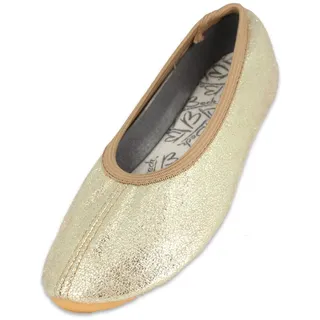 Beck Mädchen Basic Glitzer Gymnastikschuhe, Gold, 33 EU
