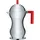 6 Tassen silber/rot