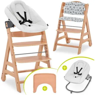 hauck Hauck, Alpha Move Natur 5-tlg. Newbornset Light Grey - Hochstuhl Hochstühle (Hochstuhl)