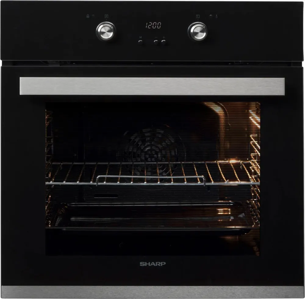 Sharp EB-Backofen Pyrolyse K-61D27BM1-FR+KH-6V0