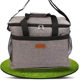 NEMT Faltbare Kühltasche 30 Liter groß Einkaufstasche Isoliertasche Picknicktasche