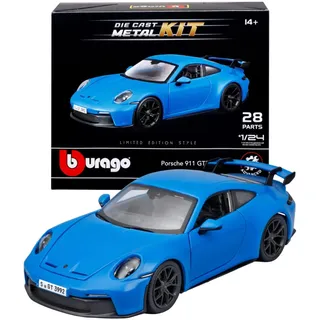 Burago Bburago - Modellbausatz Porsche 911 GT3 blau 1:24