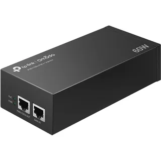TP-Link TL-POE170S Injektor (2 Gigabit-Ports, kompatibel mit 802.3af /at/bt, Gesamtleistung mit bis zu 60W, Wandmontage und Desktop-Design, Plug and Play) Schwarz