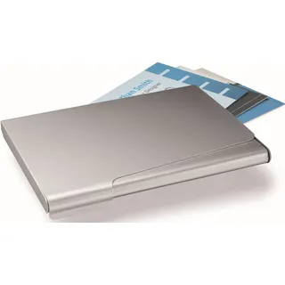 Durable Visitenkartenspender Business Card Box, silber, 241523