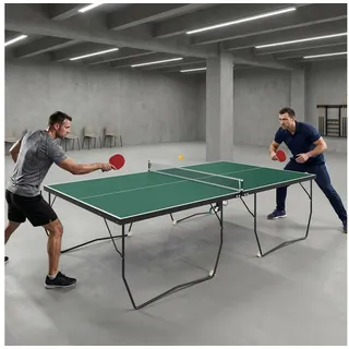 sportnow Tischtennisplatte Klappbar Grün