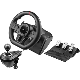 TRACER SimRacer Lenkrad schwarz PC / PS3 / PS4 / Xbox One X