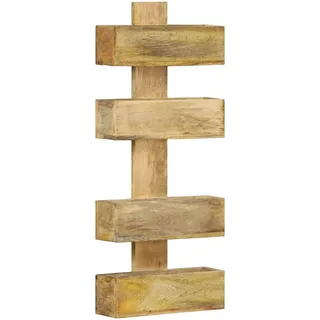 vidaXL Wand-Zeitschriftenständer 30 x 11 x 72 cm Massivholz Mango