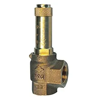 Riegler Eck-Sicherheitsventil, Sattdampf, G 1/2, Ansprechdruck 4 bar