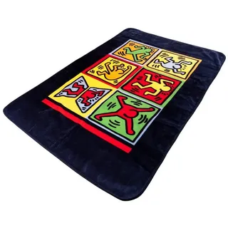 Wohndecke Deluxe, Traumschloss, Keith Haring, Pop Art bunt