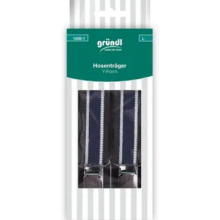 Gründl Bastelnaturmaterial Gründl Hosenträger schwarz-weiß-blau blau|schwarz