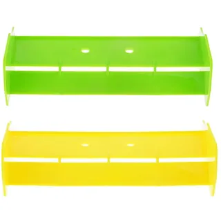 Hellery 2PACK Heckspoiler Heckflügel für HSP 94107 94166 RC Car Truck Ersatzzubehör