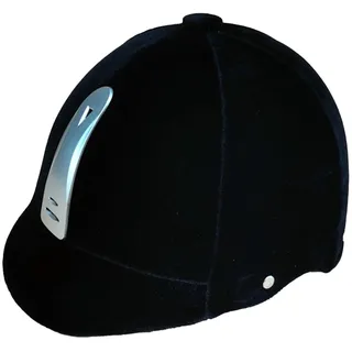 Fenteer Reithelm, verstellbar, professionell, Kopfumfang 54–62 cm, Reitkappe, Reitmütze, Reitausrüstung, Schwarz silbrig
