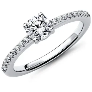 JEWLIX Verlobungsring JEWLIX Verlobungsring aus Sterlingsilber mit Zirkonia silberfarben 58