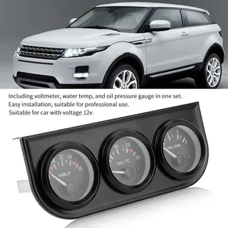 Niemals verwendet] Vdo Zusatzinstrumente 52Mm-Triple Gauge Kit Öldruck Voltmeter Messgerät Zusatz 3 In 1 Auto Meter Auto Gauge Voltmeter