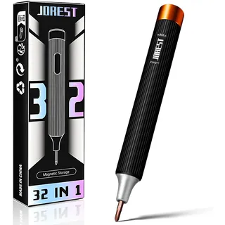 JOREST 32 in 1 Feinmechaniker Schraubendreher Set, Mini Werkzeug mit Torx T5 T6 T8 T9 T10 P5, usw, Tragbares Reparatur Kit für Macbook, Laptop, PS4, PS5, Switch,Xbox, iphone, Brille, Uhren