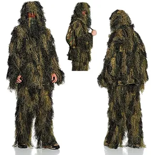 Mil-Tec Ghillie Suit Anti Fire woodland, Größe II/M-L