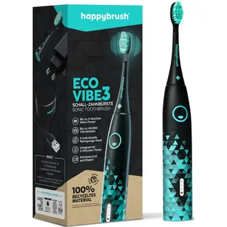 happybrush Eco Vibe 3 Set Black-Mint