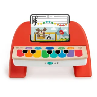 Baby Einstein 12577 Hape Cal's First Melodies Magic Touch Piano Musikspielzeug Klavier aus Holz mit 3 Musikblättern, 6 Melodien, ab 6 Monate, mehrfarbig, 1 Stück (1er Pack)