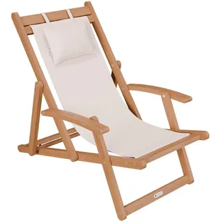 Juskys Sonnenliege Tavira 110 x 60 x 110 cm creme