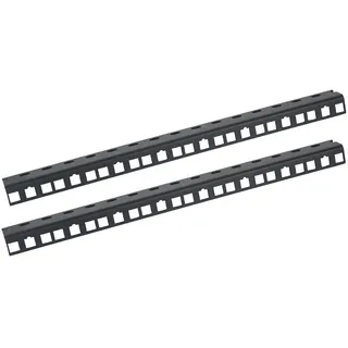 HMF 66808-02 Rackschiene für Serverschrank 8U, 10 Zoll, Schwarz