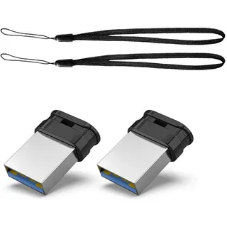 USB Stick Mini 64GB 2 Stück Vansuny USB Stick Klein Mini 64GB 3.0 Speicherstick 64GB Externer Flash Drive Memory Stick für Auto/Desktop/Laptop(Schwarz)