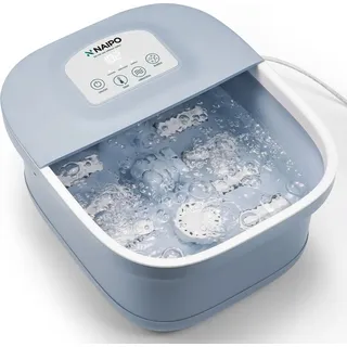 Naipo NPFT-SPA01 3 in1 Fußmassagewanne Sprudelbad LCD-Touchscreen Fußmassagegerät Blau