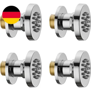 WRKMH 4 Pcs Seitenbrausen Dusche Chrom Seitenbrause Runden Massagedüse 50 * 50Mm